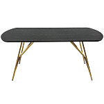 Обеденный стол на металлических ножках Ward Brass Dining Table варинант исполнения - 2 | Loft Concept в Москве