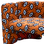 Акцентный Двухместный Диван Leela Оранжевый Орнамент варинант исполнения - 2 | Loft Concept в Москве