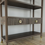 Стеллаж с двумя ящиками Elsa Dreams Walnut варинант исполнения - 2 | Loft Concept в Москве