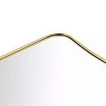 Зеркало золотистое с закруглёнными углами Thin Frame варинант исполнения - 2 | Loft Concept в Москве