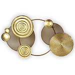 Панно настенное Blank Sheet Golden Orbit варинант исполнения - 1 | Loft Concept в Москве