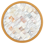 Бра в форме диска с перламутровыми прямоугольниками из морской ракушки Touch of Marine Charm варинант исполнения - 2 | Loft Concept в Москве