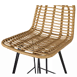 Стул барный с ротанговым плетением Half Bar Chair with Wicker без подлокотников варинант исполнения - 6 | Loft Concept в Москве