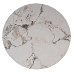 Стол журнальный круглый керамогранит белый Keramos варинант исполнения - 2 | Loft Concept в Москве