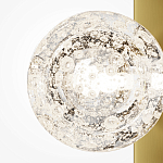 Бра с плафоном из прозрачного стекла с пузырьками воздуха Effervia варинант исполнения - 3 | Loft Concept в Москве