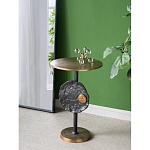 Столик приставной с абстрактным основанием и акцентом в виде золотистого диска Heavenly Space варинант исполнения - 6 | Loft Concept в Москве