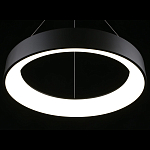 Люстра подвесная светодиодная Black Circle варинант исполнения - 4 | Loft Concept в Москве