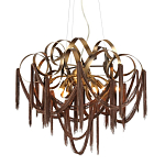 Люстра подвесная с переплетенными металлическими лентами и цепочками Atlantis Chain варинант исполнения - 1 | Loft Concept в Москве