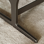 Дизайнерское кресло без подлокотников кожаное на металлическом каркасе PAULA Armchair варинант исполнения - 3 | Loft Concept в Москве