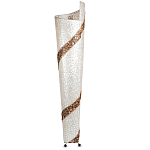 Торшер из перламутра на металлическом каркасе Indonesian Spiral 2 варинант исполнения - 3 | Loft Concept в Москве