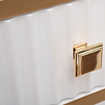 Консоль с ящиком белая с золотом Textured White Console with Gold варинант исполнения - 4 | Loft Concept в Москве