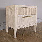 Прикроватная Тумбочка Primo с двумя ящиками Светлый дуб варинант исполнения - 2 | Loft Concept в Москве