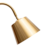 Торшер с мраморным столиком и золотым плафоном Ezio Floor Lamp варинант исполнения - 1 | Loft Concept в Москве