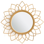 Зеркало из ротанга в форме цветка WICKER MIRROR 90 варинант исполнения - 1 | Loft Concept в Москве