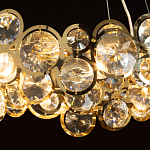 Люстра подвесная из золотых колец 57 см Golden Circles варинант исполнения - 5 | Loft Concept в Москве