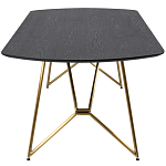 Обеденный стол на металлических ножках Ward Brass Dining Table варинант исполнения - 3 | Loft Concept в Москве