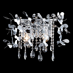 Бра с металлическими лепестками и хрустальными подвесками Leaf Cascade варинант исполнения - 2 | Loft Concept в Москве