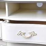 ТВ-тумба из массива дерева в стиле прованс Montmartre Provence TV Stand варинант исполнения - 3 | Loft Concept в Москве