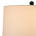 Настольная лампа зеленая с тканевым абажуром Splashes of Green Moss варинант исполнения - 3 | Loft Concept в Москве