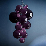 Люстра Grape Balls Сливовый цвет стекла варинант исполнения - 1 | Loft Concept в Москве