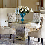 Стол обеденный круглый на зеркальном основании Spectacular Table варинант исполнения - 2 | Loft Concept в Москве