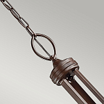 Люстра с белыми тканевыми абажурами в прозрачных стеклянных цилиндрах Kichler варинант исполнения - 15 | Loft Concept в Москве