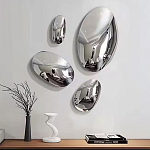 Абстрактная скульптура на стену в виде капли воды Water Outline варинант исполнения - 7 | Loft Concept в Москве