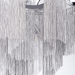 Люстра потолочная с металлическими цепочками Диаметр 99 см Atlantis Chain варинант исполнения - 4 | Loft Concept в Москве