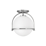 Потолочный светильник с плафоном в форме белого матового шара Hinkley варинант исполнения - 7 | Loft Concept в Москве