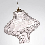 Подвесной светильник с плафоном из фактурного прозрачного стекла Light Ensemble варинант исполнения - 9 | Loft Concept в Москве