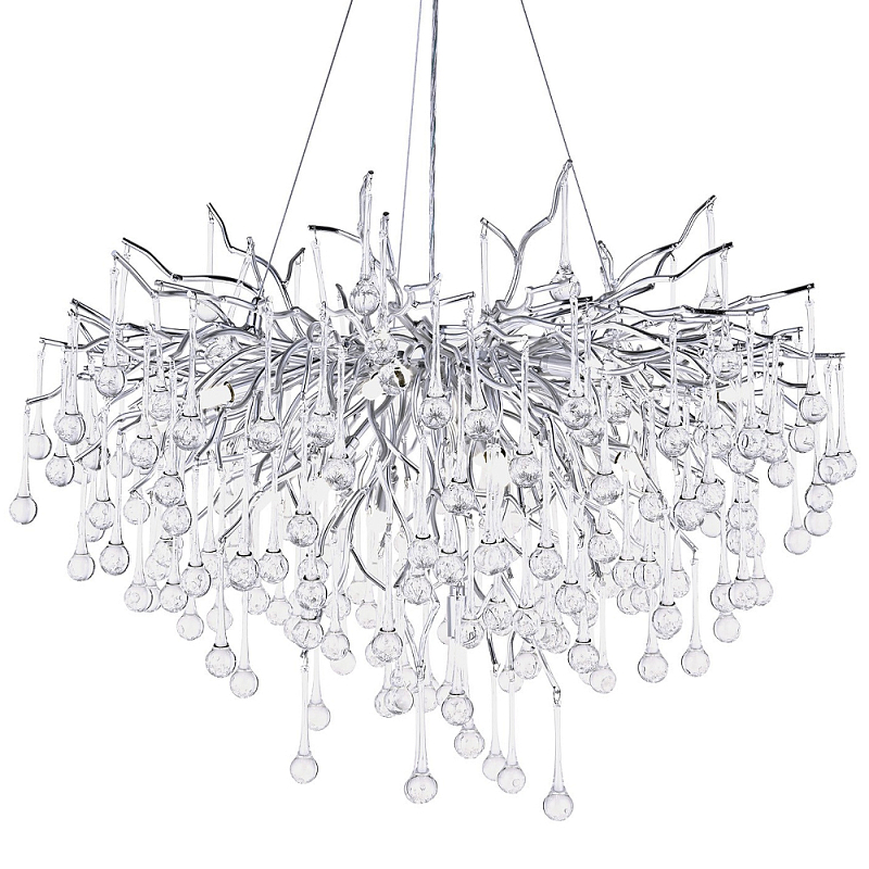       Droplet Silver Chandelier 15      | Loft Concept 