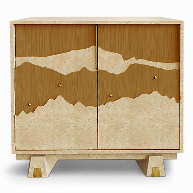 Буфет Okinawa Ginger Бежевый Горчичный Золотой в Москве | Loft Concept 