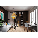 Люстра с каскадом из разноцветных круглых подвесов Key Lustar варинант исполнения - 1 | Loft Concept в Москве