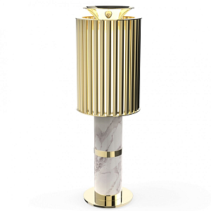 Настольная лампа Donna Table Light in Brass with White Marble Base