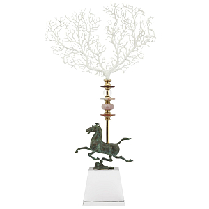 Аксессуар OBELISQUE CORAL HORSE white