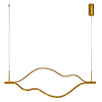 Подвесной светильник волнообразный изогнутый цвета латунь 3000К Spiral Lighting варинант исполнения - 3 | Loft Concept в Москве