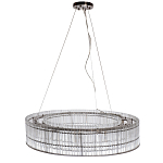 Подвесная люстра в форме круга Light Source Antique Nickel варинант исполнения - 1 | Loft Concept в Москве