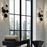 Бра светодиодное из черно-белых дисков Contrast Sample варинант исполнения - 7 | Loft Concept в Москве