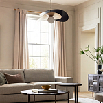 Люстра круглая с 2-мя металлическими абажурами Andromeda варинант исполнения - 6 | Loft Concept в Москве