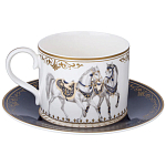 Чайный сервиз из фарфора с изображением лошадей на 6 персон 14 предметов Porcelain Horse Set варинант исполнения - 3 | Loft Concept в Москве
