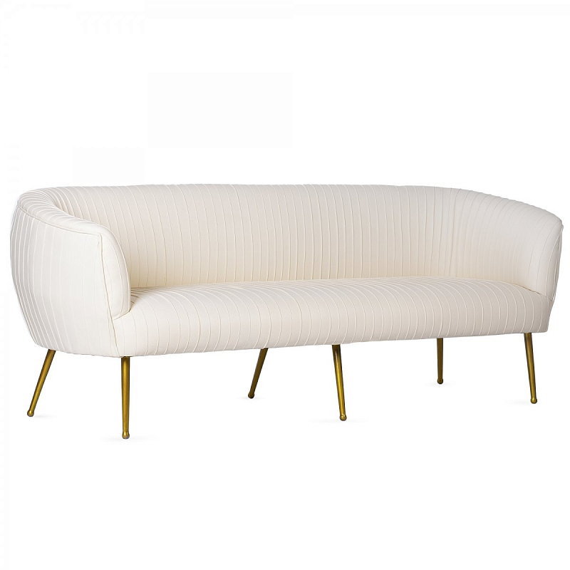 Софа Souffle Settee Leather ivory leather