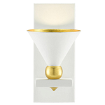Бра с бело-золотыми плафоном в форме конуса Light Source варинант исполнения - 2 | Loft Concept в Москве