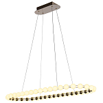 Люстра подвесная светодиодная с круглыми плафонами белого цвета PEARLS Suspension 100  варинант исполнения - 4 | Loft Concept в Москве