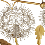 Люстра круглая с декором в виде цветков одуванчика Hanging Dandelion варинант исполнения - 1 | Loft Concept в Москве