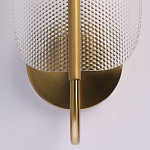 Бра с изогнутым рельефным плафоном Textured Glass варинант исполнения - 5 | Loft Concept в Москве