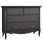 Комод черный из массива бука в стиле прованс Black Provence варинант исполнения - 2 | Loft Concept в Москве