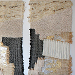 Триптих Геометрический гобелен бежевый Figurative Beige Wall Hangings варинант исполнения - 2 | Loft Concept в Москве