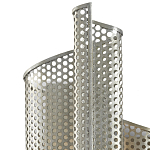 Бра серебряное изогнутой формы с перфорацией Perforation варинант исполнения - 1 | Loft Concept в Москве