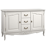 Буфет белый из массива бука с 3-мя ящиками и 2-мя дверцами White Provence варинант исполнения - 1 | Loft Concept в Москве