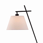 Торшер с черным наклонным корпусом и конусовидным абажуром Black Tripod варинант исполнения - 1 | Loft Concept в Москве